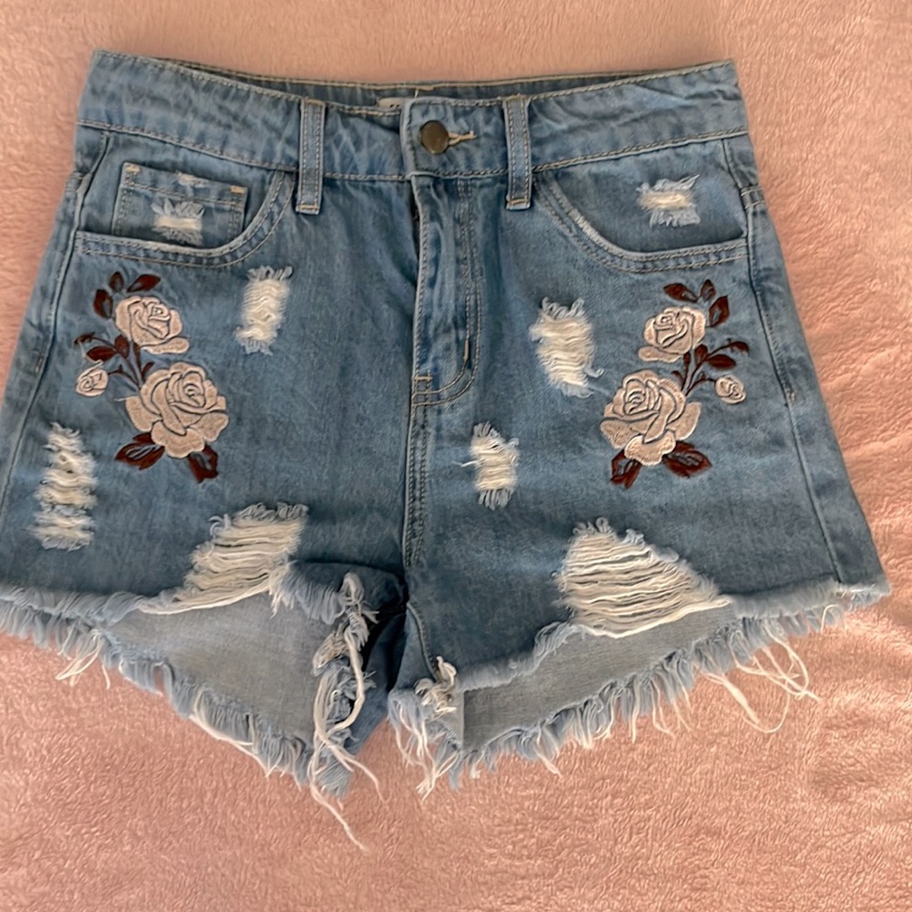 Fashion Nova Embroidered Shorts